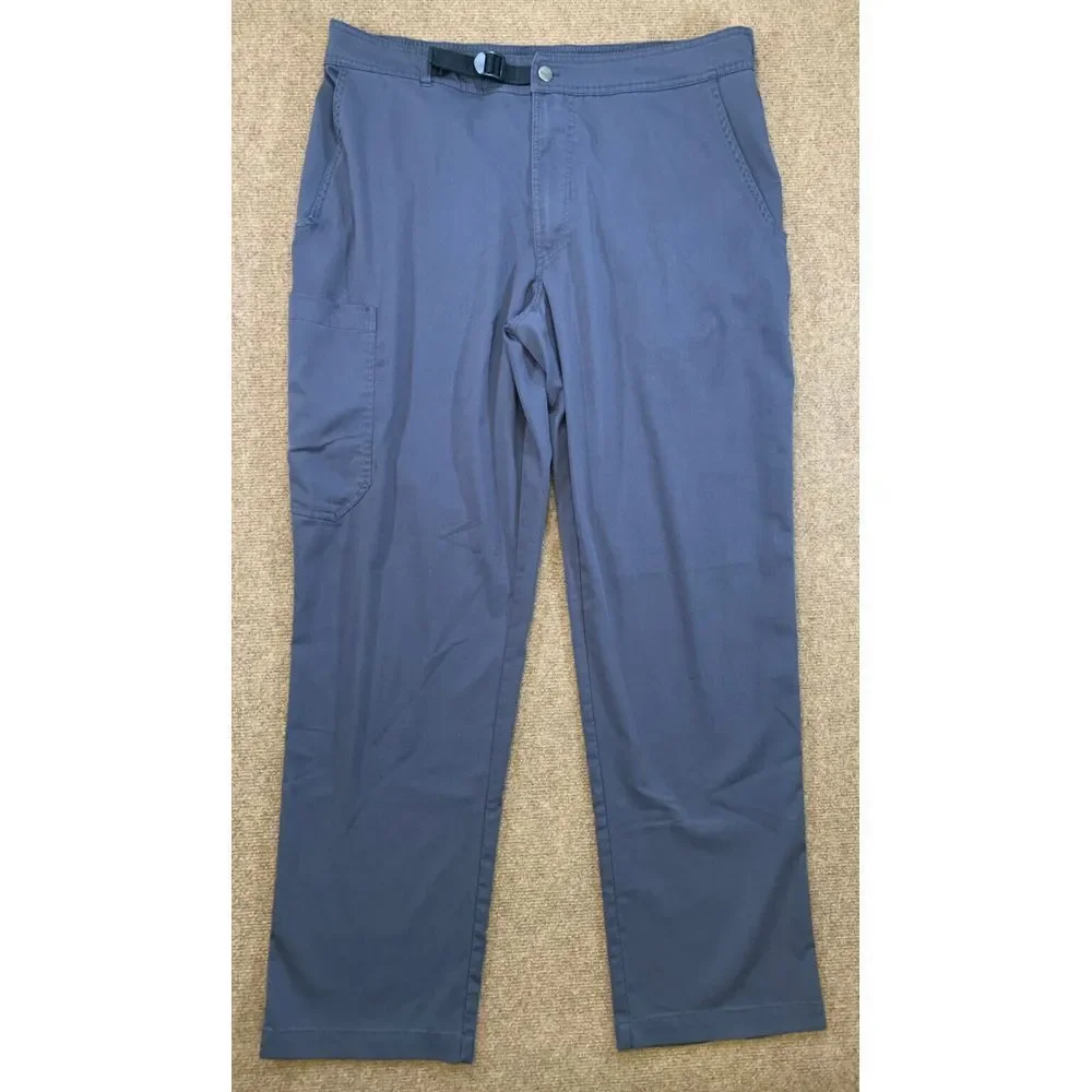 Greys Anatomy Barco Belted Scrub Pants Mens L 36x32 Bottoms Stretch Gray Medical